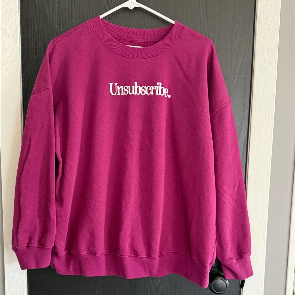 Old Navy Pink Cozy Crewneck Sweatshirt